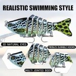 Multi-Jointed Fishing Hooks for Bass and Trout