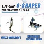 Multi-Jointed Fishing Hooks for Bass and Trout
