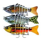 Multi-Jointed Fishing Hooks for Bass and Trout