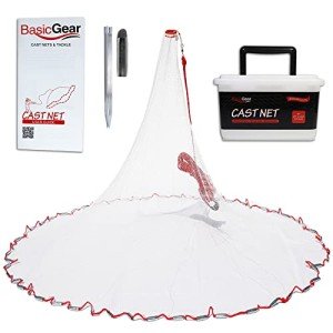 3ft Zinc Sinker Cast Net by BasicGear