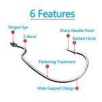 110-Piece Portable Bass Worm Hook Set