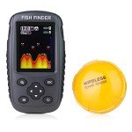 Wireless Fish Finder with Depth and Temperature Display