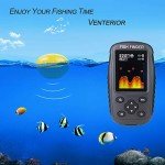 Wireless Fish Finder with Depth and Temperature Display