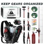 Ghosthorn Fishing Backpack with Rod Holder