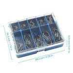 Hyshina 100 Pcs Sharp Barbed Fishing Hooks