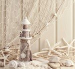 Nautical Cotton Fish Net Decorations for Parties