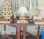 Nautical Cotton Fish Net Decorations for Parties