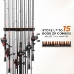 KastKing V15 Vertical Fishing Rod Wall Rack
