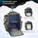 Piscifun Waterproof Fishing Gear Backpack with 4 Boxes