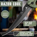 Dragon Riot 5" Black Stainless Fishing Fillet Knife