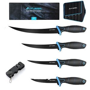 FLISSA 4-Piece Fillet Knife Set with Pouch