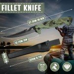 Dragon Riot 5" Black Stainless Fishing Fillet Knife