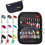 TOPFORT Fishing Lures Kit with Carry Bag