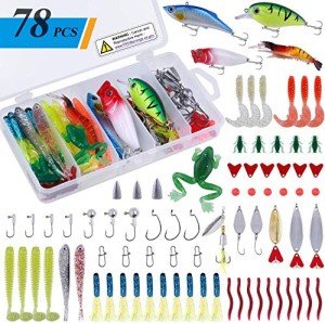 PLUSINNO 201-Piece Fishing Gear Accessory Kit