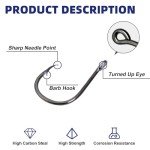 500pcs Fishing Hooks Set - Freshwater & Saltwater