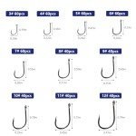 500pcs Fishing Hooks Set - Freshwater & Saltwater