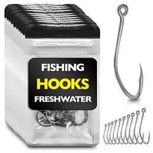 Freshwater Fishing Hooks for Bass, Trout, Crappie