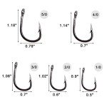 100pcs Saltwater Circle Hooks for Live Bait