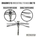 Lunkerhunt Dragonfly Realistic Weedless Fishing Lure