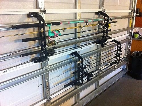 Fishing Rod Holder Storage Rack - 21" Black