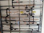 Fishing Rod Holder Storage Rack - 21" Black