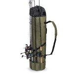 Besti Portable Fishing Rod Organizer Bag - Khaki Green
