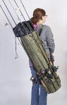 Besti Portable Fishing Rod Organizer Bag - Khaki Green