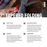 BUBBA 7" Folding Knife with Non-Slip Grip