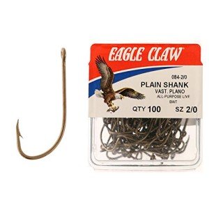 Eagle Claw Classic Fishing Hooks - Size 2/0