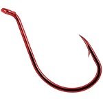 Octopus Beak Circle Hooks - 50 Pack Red/Black