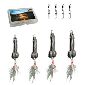 Bass & Trout Fishing Lure Set with Treble Hooks