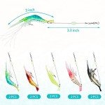 10pcs Luminous Soft Shrimp Fishing Lures Set
