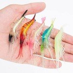 10pcs Luminous Soft Shrimp Fishing Lures Set