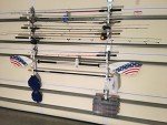 Fishing Gear Storage Rack with Hooks for Garage