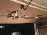 Fishing Gear Storage Rack with Hooks for Garage
