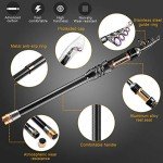 BlueFire Telescopic Fishing Rod and Reel Combo