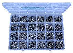 400 PCS Freshwater & Saltwater Fishing Hooks Set
