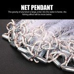 Yeahmart Saltwater Fishing Net with Zinc Weights