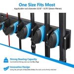 Wall-Mounted Fishing Rod Holder for 9 Rods