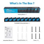 Wall-Mounted Fishing Rod Holder for 9 Rods