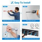 Wall-Mounted Fishing Rod Holder for 9 Rods