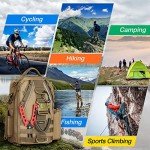 Piscifun Waterproof Fishing Gear Backpack with Rod Holder