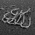 60PCS DERKERL Extra Strong Stainless Steel Fishing Hooks