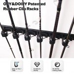 Vertical Wall Mount Fishing Rod Holder for 6 Rods