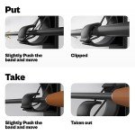 Vertical Wall Mount Fishing Rod Holder for 6 Rods