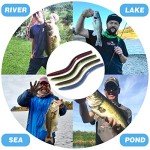 PLUSINNO 133PCS Wacky Worm Fishing Lure Kit