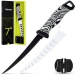 Gonex 7in Fish Fillet Knife with Sharpener