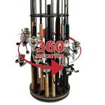 24-Rod Fishing Rod Holder for Easy Storage