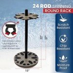 24-Rod Fishing Rod Holder for Easy Storage