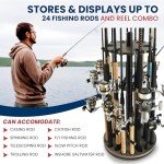 24-Rod Fishing Rod Holder for Easy Storage